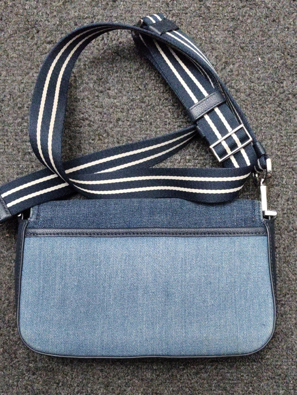 Kate Spade New York Striped Crossbody Bag Blue & Black
